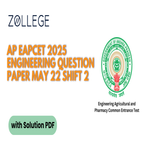 AP EAPCET 2025 Engineering Question Paper with Solution PDF May 22 Shift 2